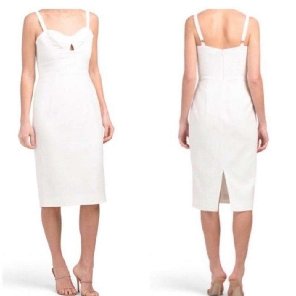 Dress the Population “Eve” White Midi Dress - Picture 2 of 11